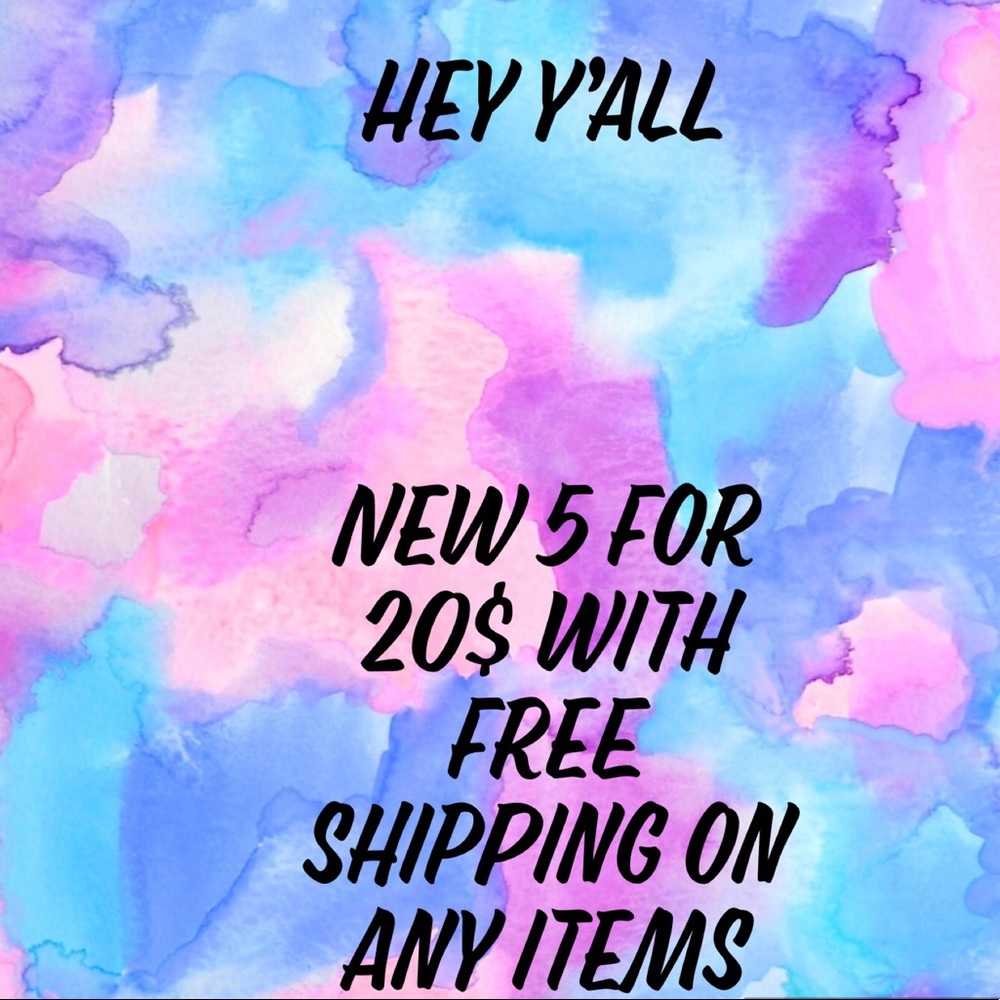 5 for 20$ on all items! Also accepted trades